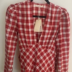 DOEN plaid Charleston dress